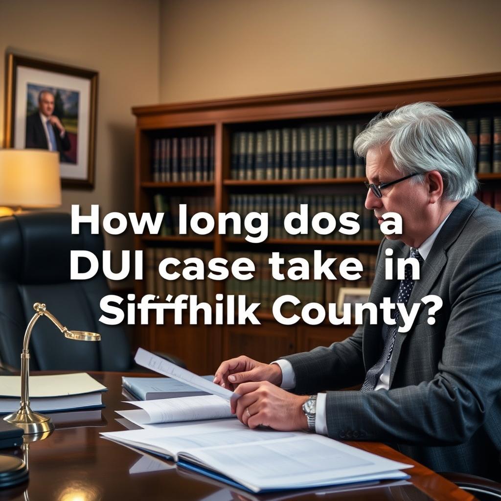 How long does a DUI case take in Suffolk County