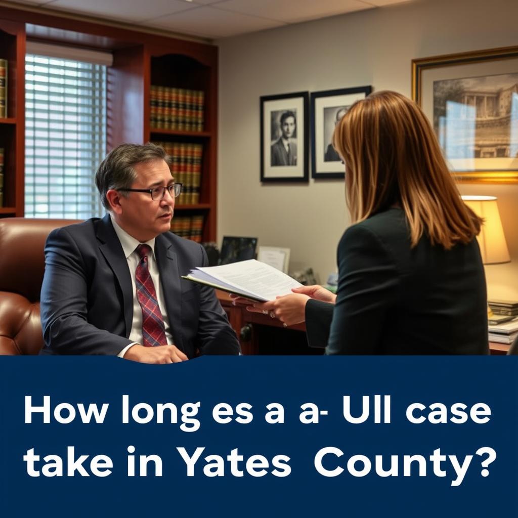How long does a DUI case take in Yates County